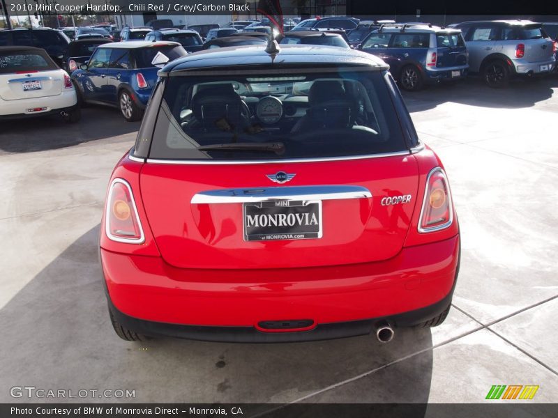 Chili Red / Grey/Carbon Black 2010 Mini Cooper Hardtop