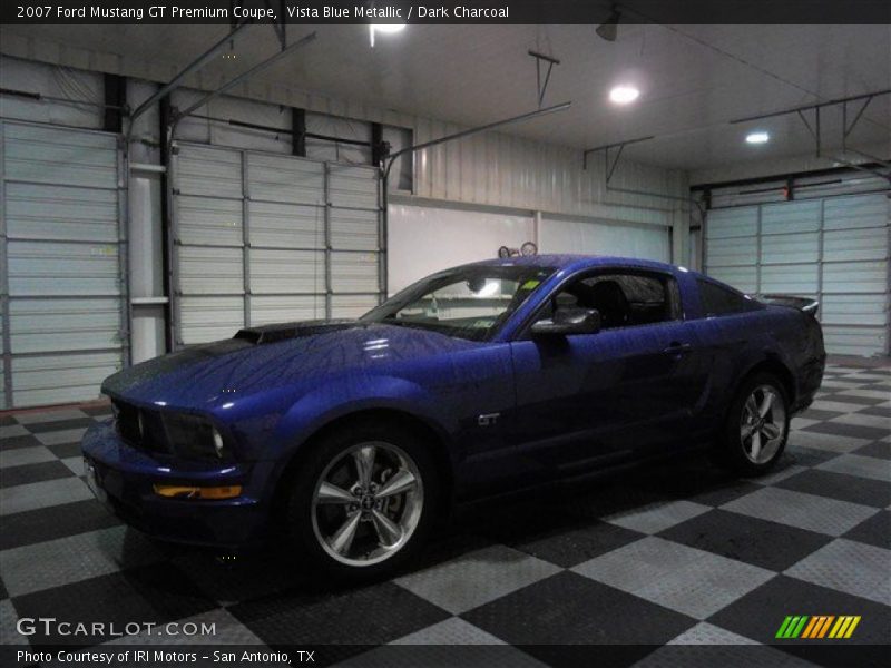 Vista Blue Metallic / Dark Charcoal 2007 Ford Mustang GT Premium Coupe