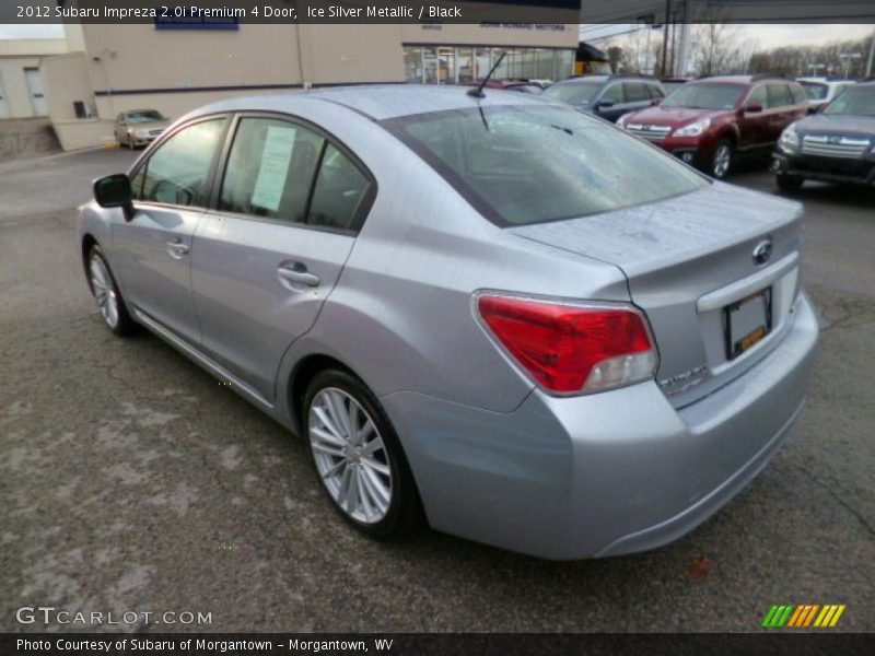 Ice Silver Metallic / Black 2012 Subaru Impreza 2.0i Premium 4 Door
