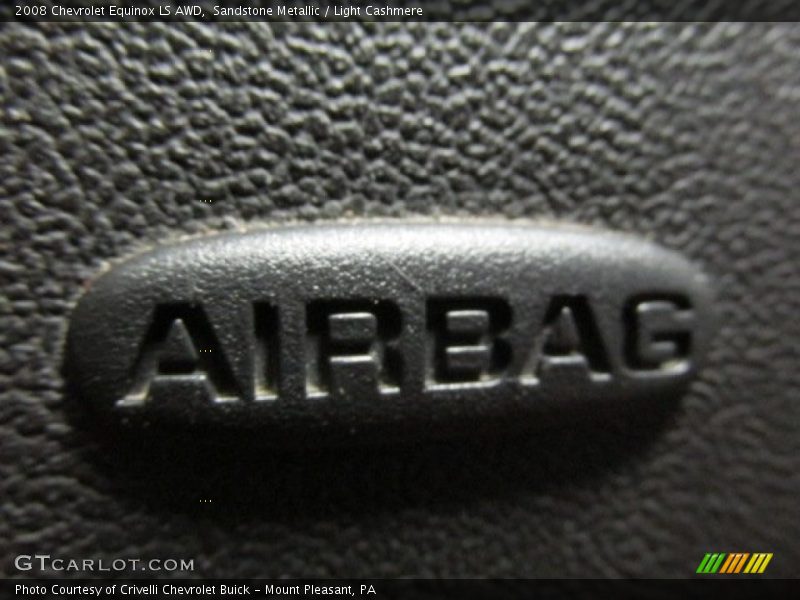 Sandstone Metallic / Light Cashmere 2008 Chevrolet Equinox LS AWD