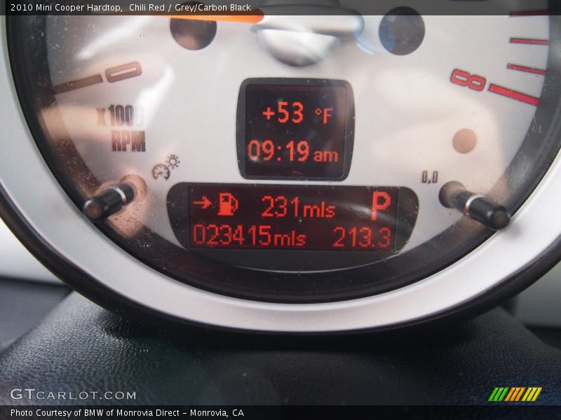 Chili Red / Grey/Carbon Black 2010 Mini Cooper Hardtop