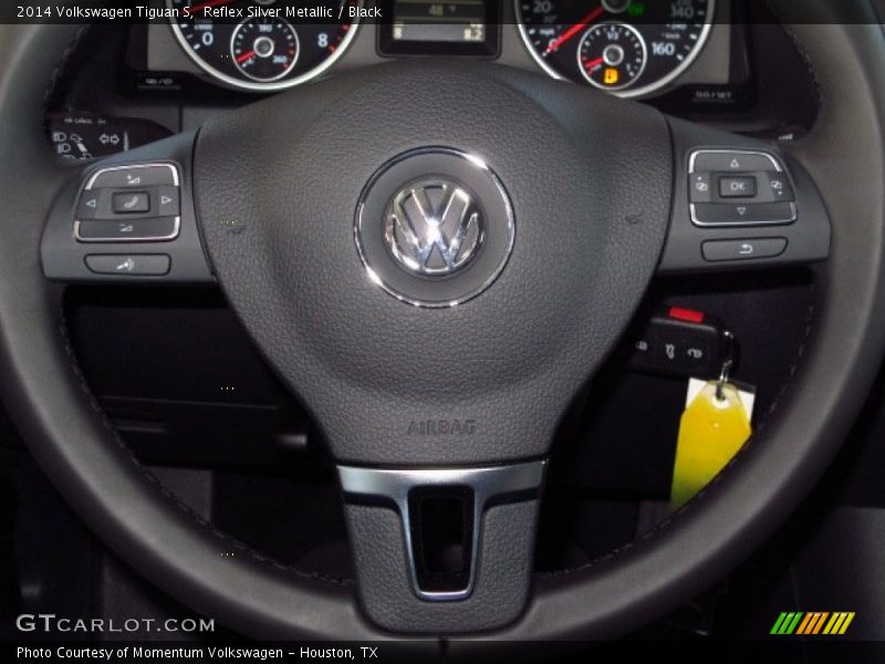 Reflex Silver Metallic / Black 2014 Volkswagen Tiguan S