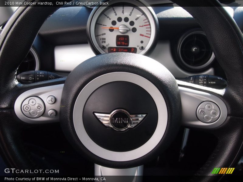 Chili Red / Grey/Carbon Black 2010 Mini Cooper Hardtop