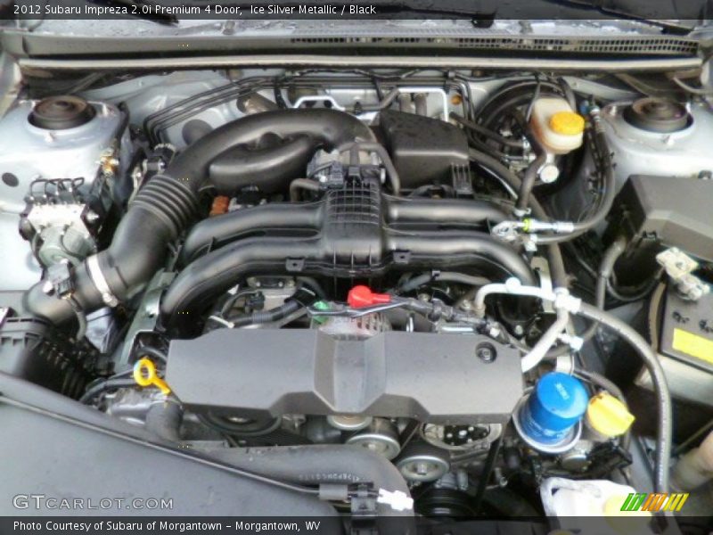 Ice Silver Metallic / Black 2012 Subaru Impreza 2.0i Premium 4 Door