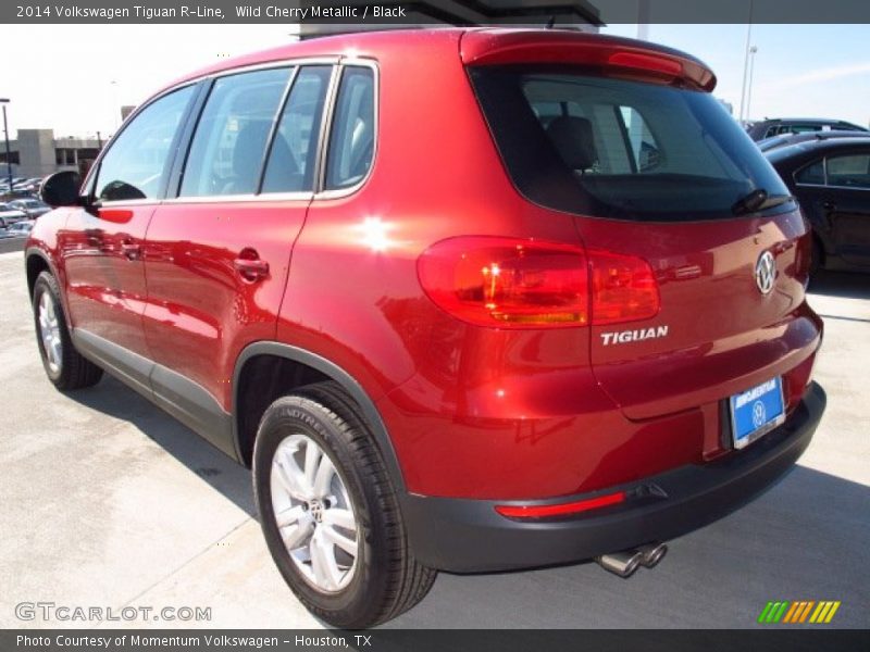 Wild Cherry Metallic / Black 2014 Volkswagen Tiguan R-Line