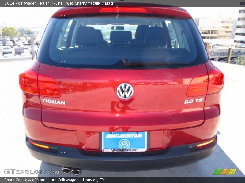 Wild Cherry Metallic / Black 2014 Volkswagen Tiguan R-Line
