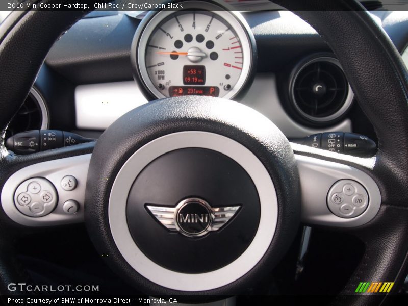 Chili Red / Grey/Carbon Black 2010 Mini Cooper Hardtop