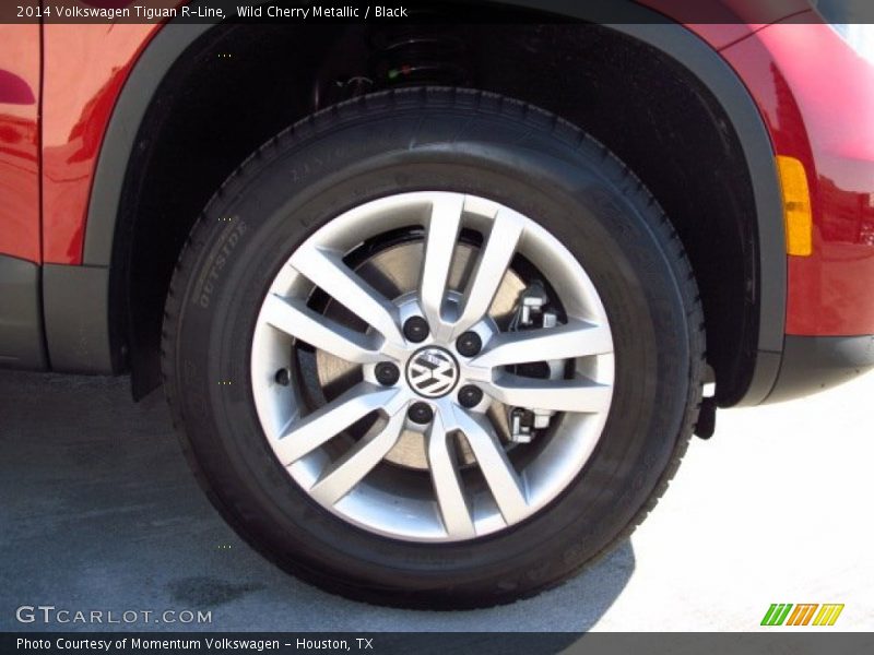 Wild Cherry Metallic / Black 2014 Volkswagen Tiguan R-Line