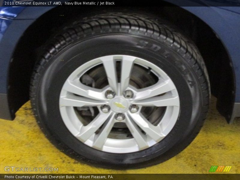 Navy Blue Metallic / Jet Black 2010 Chevrolet Equinox LT AWD