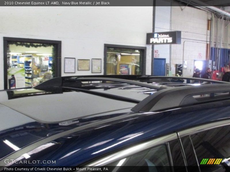 Navy Blue Metallic / Jet Black 2010 Chevrolet Equinox LT AWD