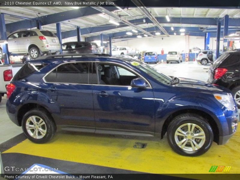 Navy Blue Metallic / Jet Black 2010 Chevrolet Equinox LT AWD