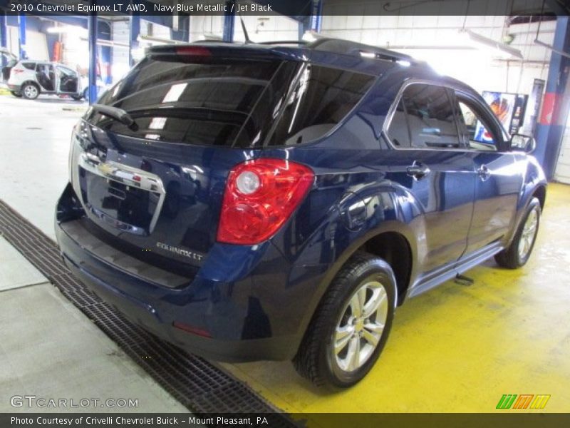 Navy Blue Metallic / Jet Black 2010 Chevrolet Equinox LT AWD