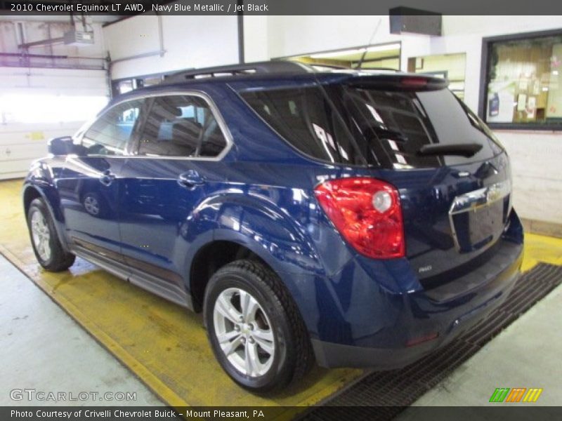 Navy Blue Metallic / Jet Black 2010 Chevrolet Equinox LT AWD
