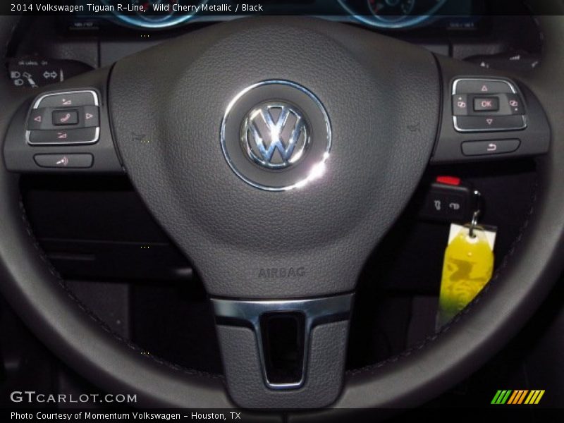 Wild Cherry Metallic / Black 2014 Volkswagen Tiguan R-Line