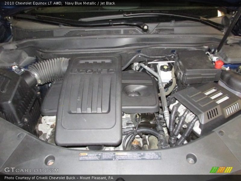 Navy Blue Metallic / Jet Black 2010 Chevrolet Equinox LT AWD