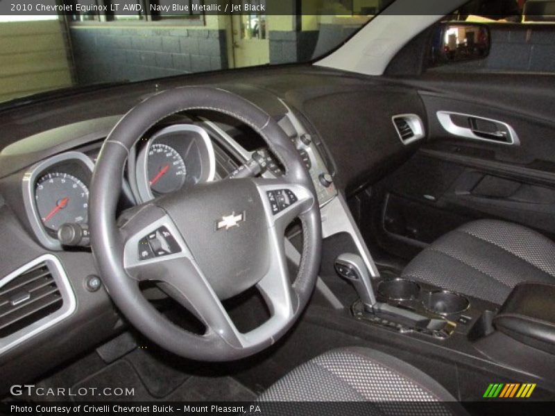 Navy Blue Metallic / Jet Black 2010 Chevrolet Equinox LT AWD