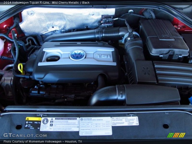 Wild Cherry Metallic / Black 2014 Volkswagen Tiguan R-Line