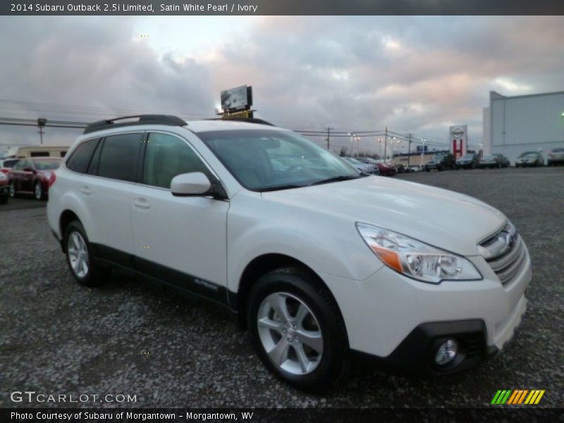 Satin White Pearl / Ivory 2014 Subaru Outback 2.5i Limited