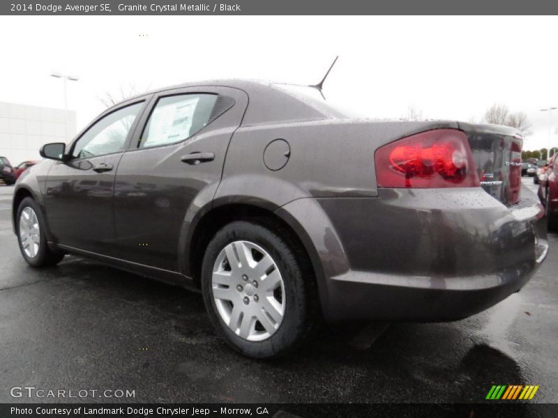 Granite Crystal Metallic / Black 2014 Dodge Avenger SE