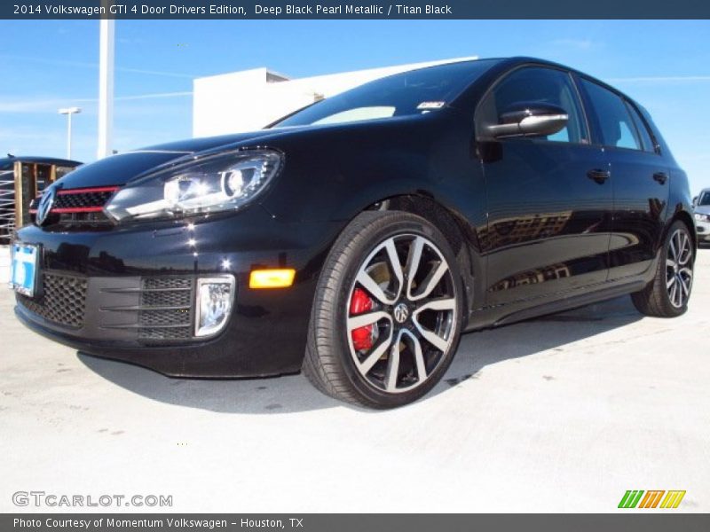 Deep Black Pearl Metallic / Titan Black 2014 Volkswagen GTI 4 Door Drivers Edition