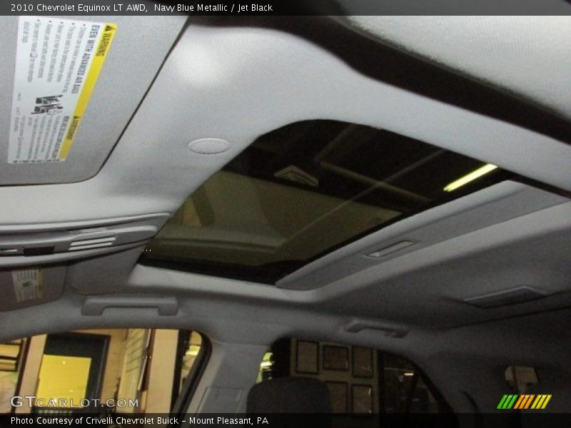 Navy Blue Metallic / Jet Black 2010 Chevrolet Equinox LT AWD