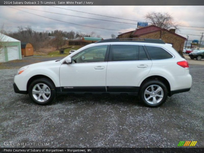 Satin White Pearl / Ivory 2014 Subaru Outback 2.5i Limited