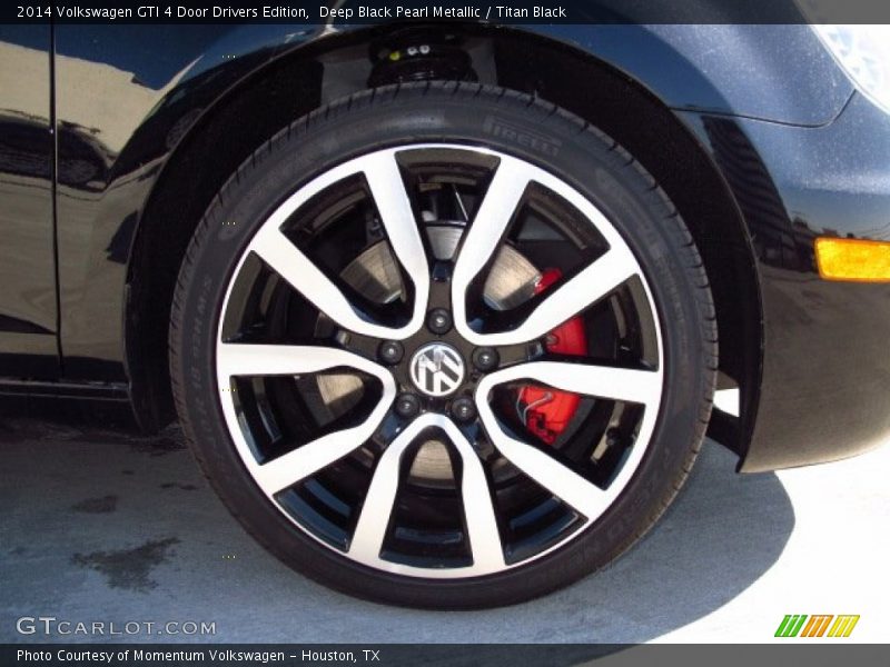 Deep Black Pearl Metallic / Titan Black 2014 Volkswagen GTI 4 Door Drivers Edition