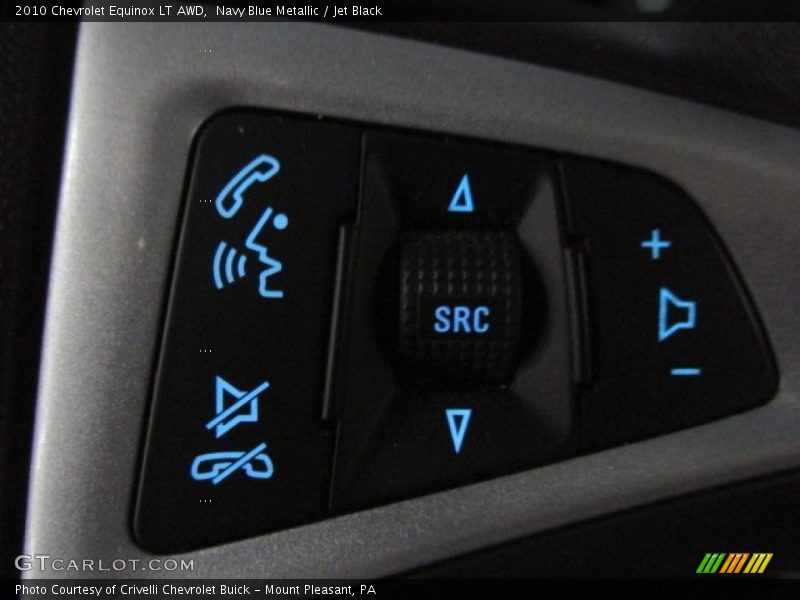 Navy Blue Metallic / Jet Black 2010 Chevrolet Equinox LT AWD