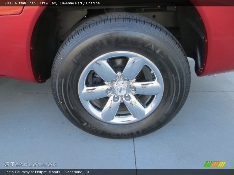 Cayenne Red / Charcoal 2013 Nissan Titan S Crew Cab