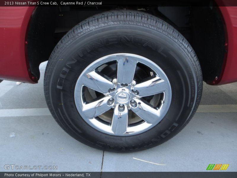 Cayenne Red / Charcoal 2013 Nissan Titan S Crew Cab