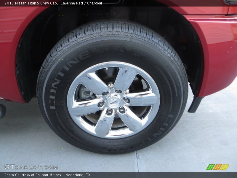 Cayenne Red / Charcoal 2013 Nissan Titan S Crew Cab