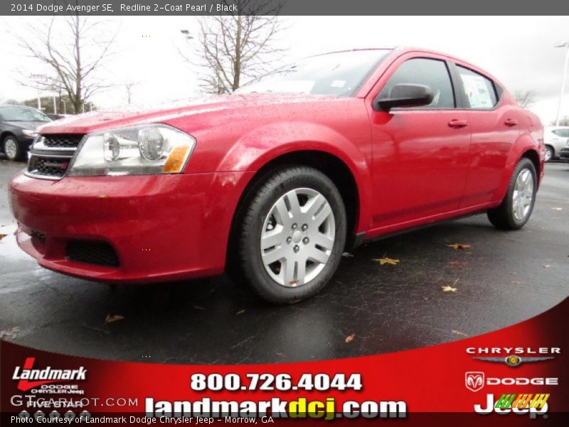 Redline 2-Coat Pearl / Black 2014 Dodge Avenger SE