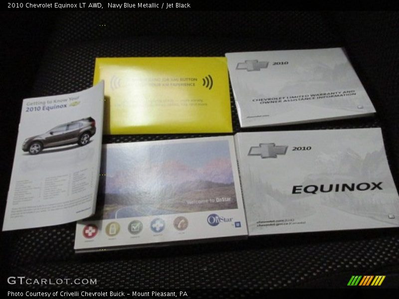 Navy Blue Metallic / Jet Black 2010 Chevrolet Equinox LT AWD