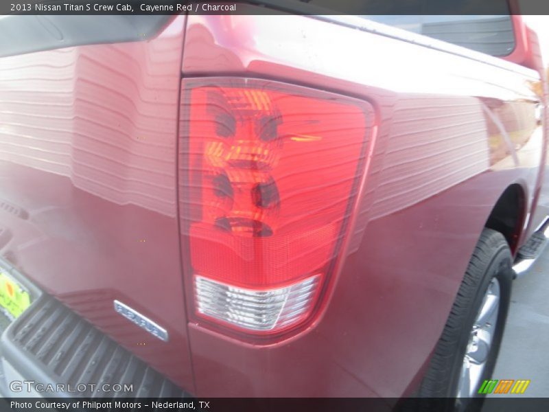 Cayenne Red / Charcoal 2013 Nissan Titan S Crew Cab