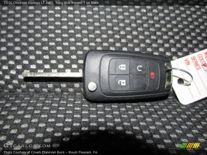 Navy Blue Metallic / Jet Black 2010 Chevrolet Equinox LT AWD