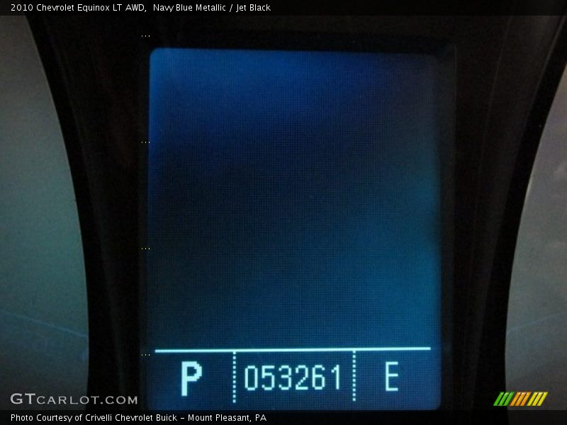 Navy Blue Metallic / Jet Black 2010 Chevrolet Equinox LT AWD