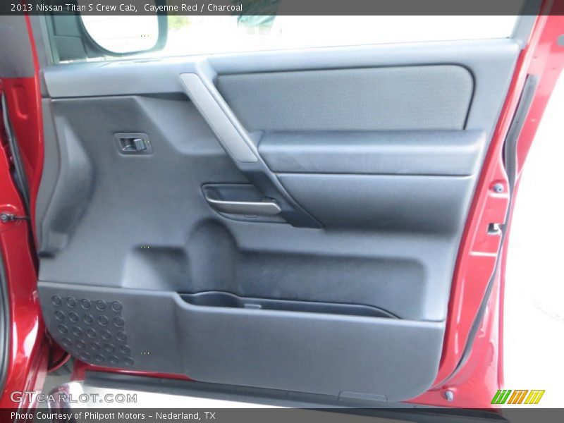 Cayenne Red / Charcoal 2013 Nissan Titan S Crew Cab