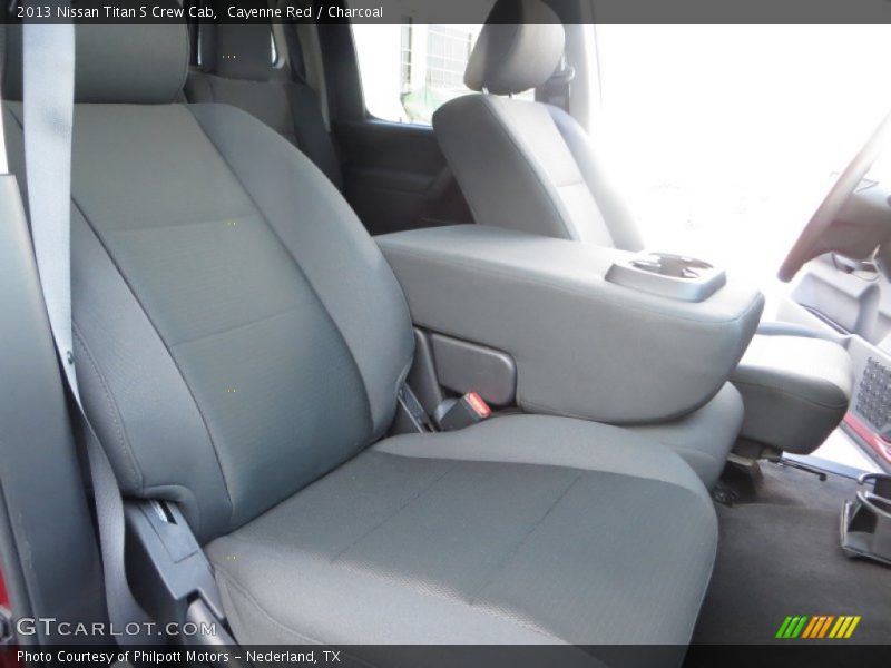 Cayenne Red / Charcoal 2013 Nissan Titan S Crew Cab