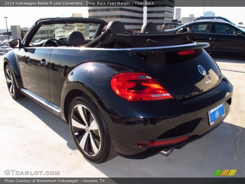 Deep Black Pearl Metallic / Titan Black 2014 Volkswagen Beetle R-Line Convertible