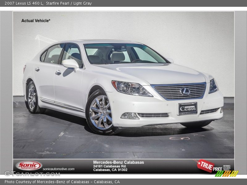 Starfire Pearl / Light Gray 2007 Lexus LS 460 L