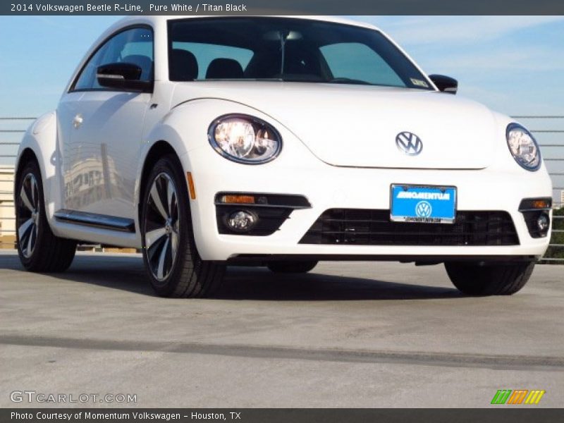Pure White / Titan Black 2014 Volkswagen Beetle R-Line