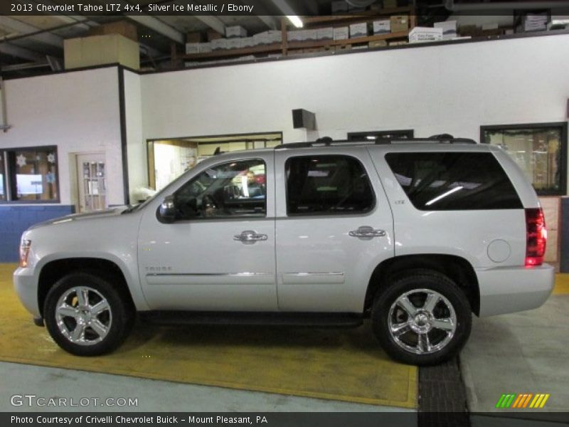 Silver Ice Metallic / Ebony 2013 Chevrolet Tahoe LTZ 4x4