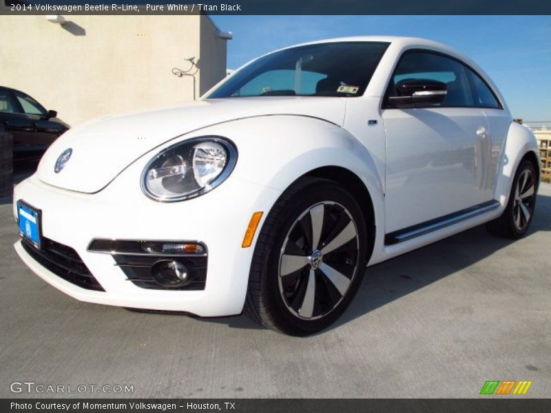 Pure White / Titan Black 2014 Volkswagen Beetle R-Line