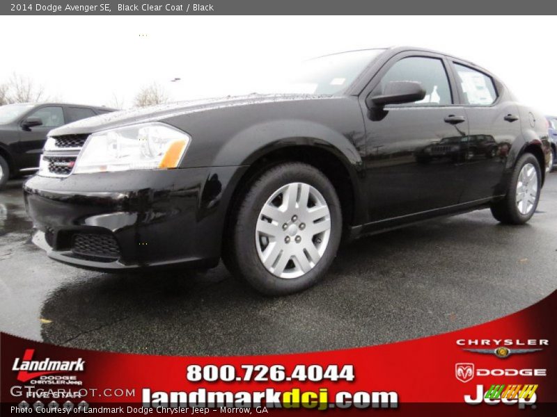 Black Clear Coat / Black 2014 Dodge Avenger SE