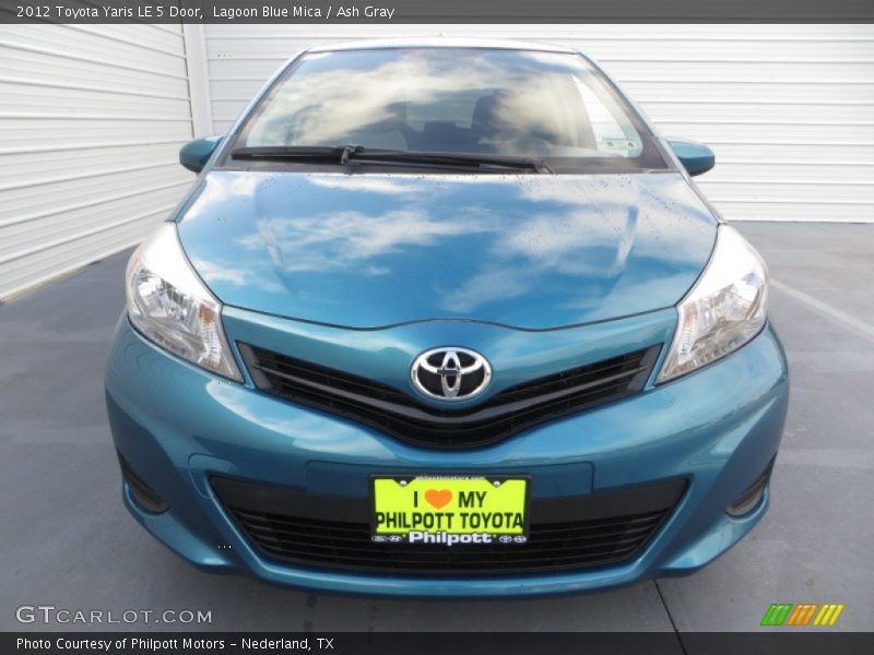 Lagoon Blue Mica / Ash Gray 2012 Toyota Yaris LE 5 Door