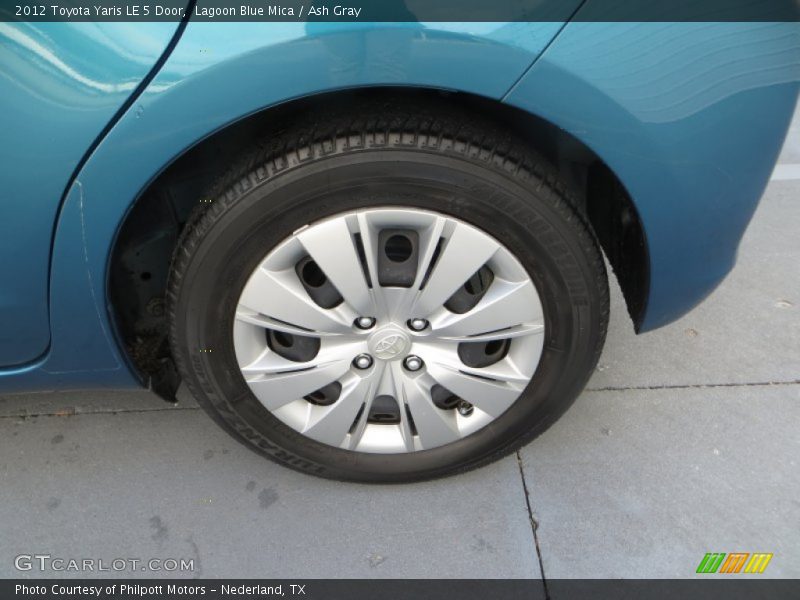 Lagoon Blue Mica / Ash Gray 2012 Toyota Yaris LE 5 Door