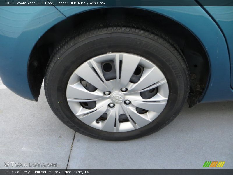 Lagoon Blue Mica / Ash Gray 2012 Toyota Yaris LE 5 Door