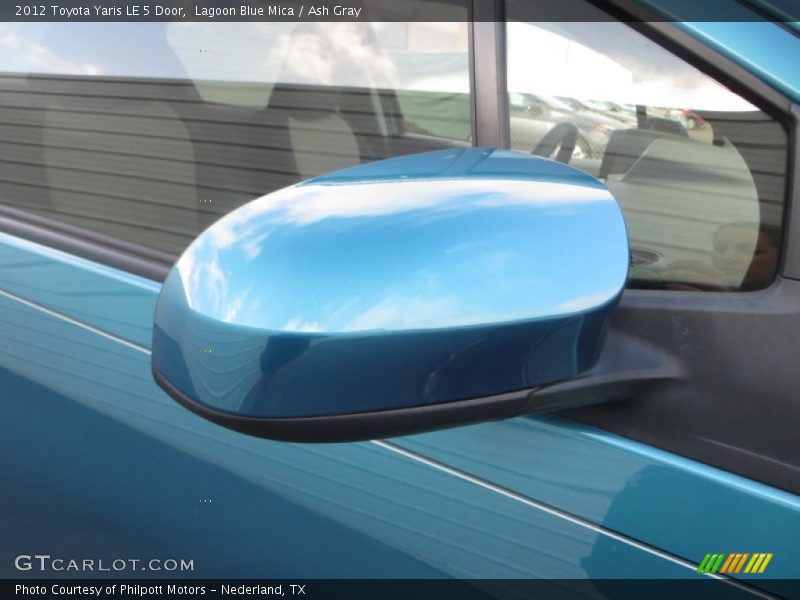 Lagoon Blue Mica / Ash Gray 2012 Toyota Yaris LE 5 Door