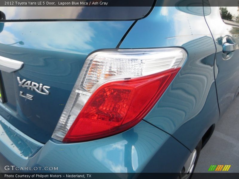 Lagoon Blue Mica / Ash Gray 2012 Toyota Yaris LE 5 Door