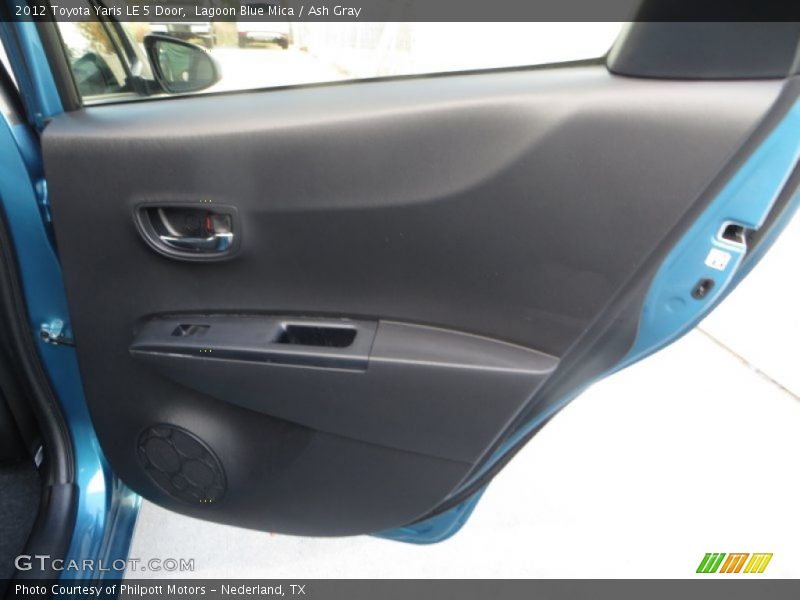 Lagoon Blue Mica / Ash Gray 2012 Toyota Yaris LE 5 Door